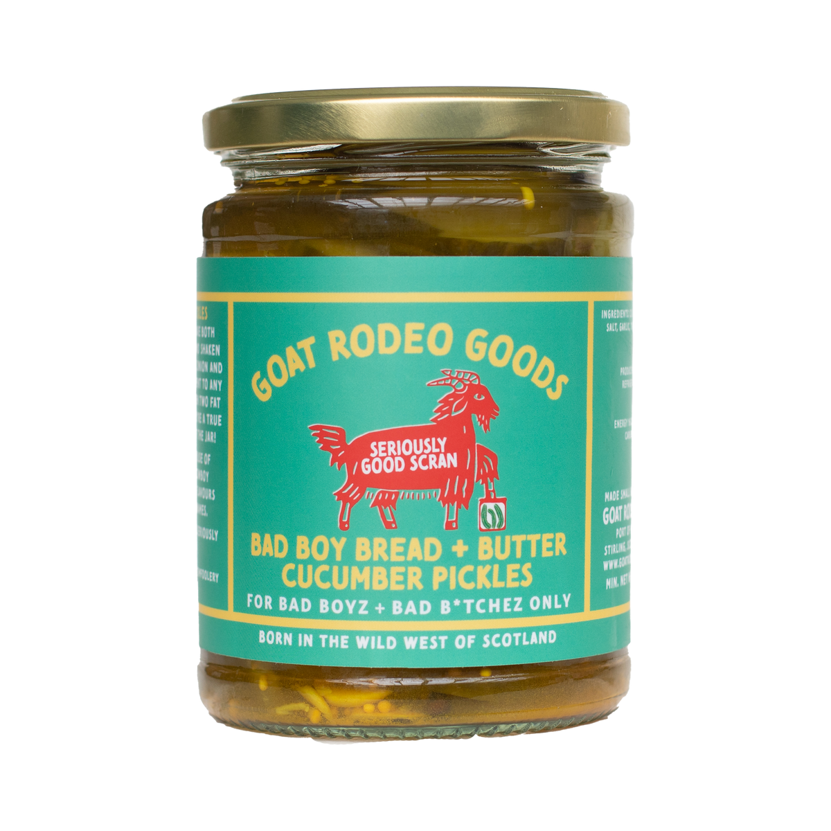 Bad Boy Bread and Butter Cucumber Pickles