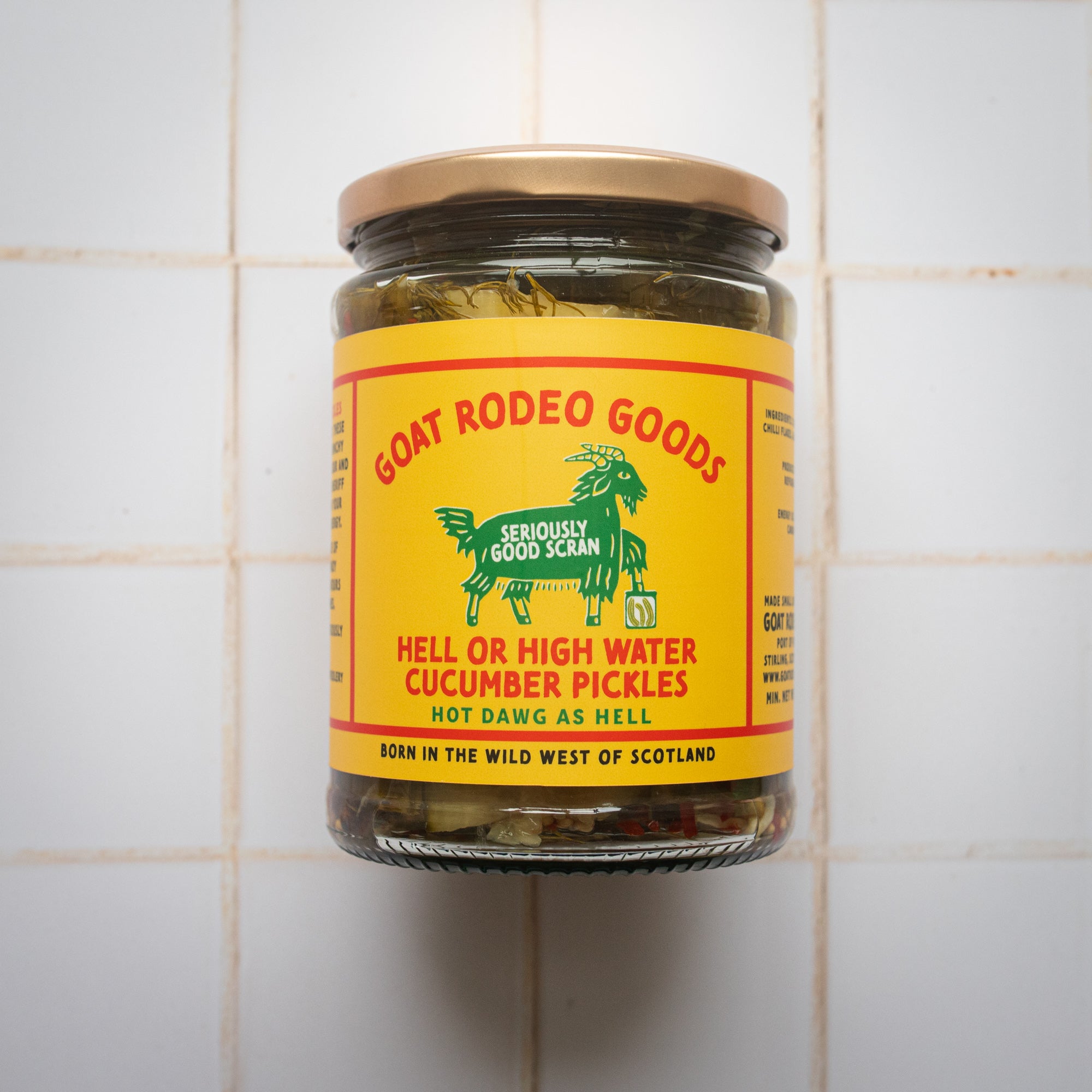 Hell or High Water Cucumber Hot Dog Pickles