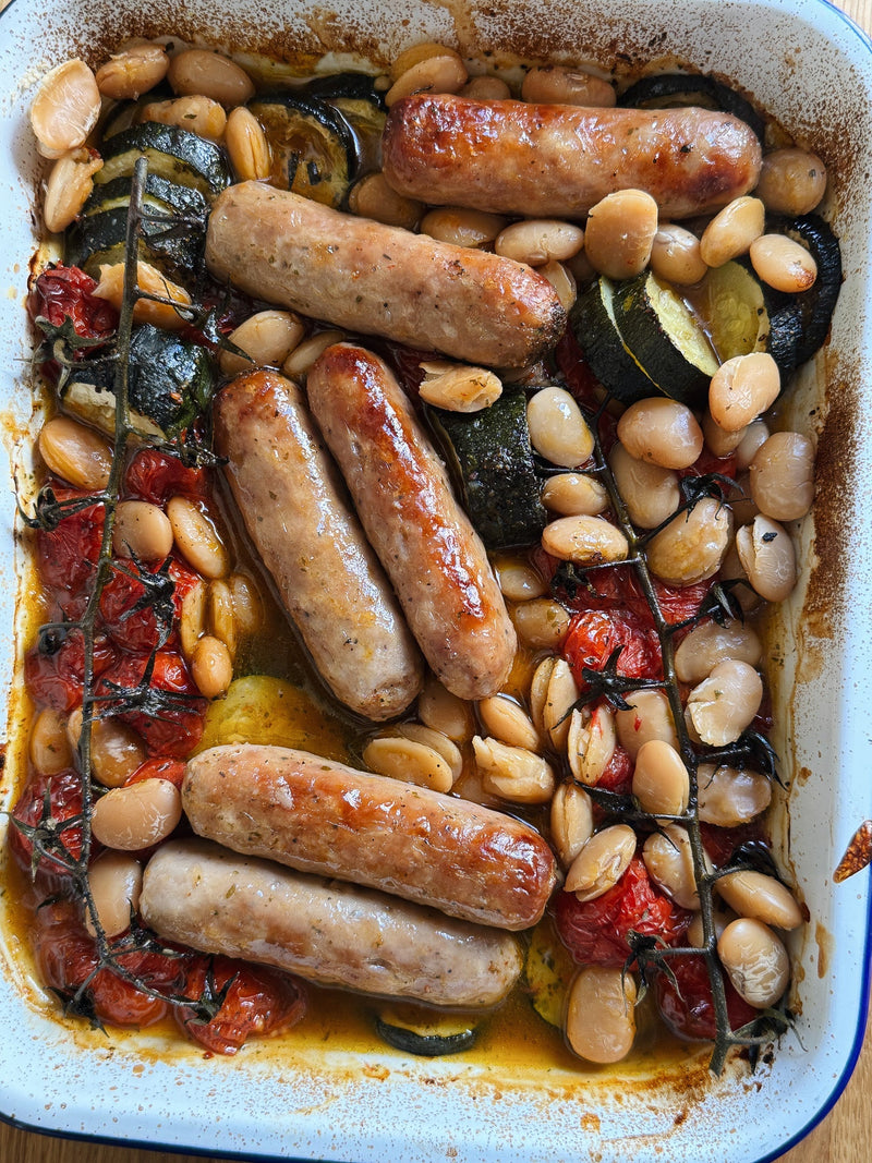 Let's Get Baked: Spicy Disco Sausage Traybake