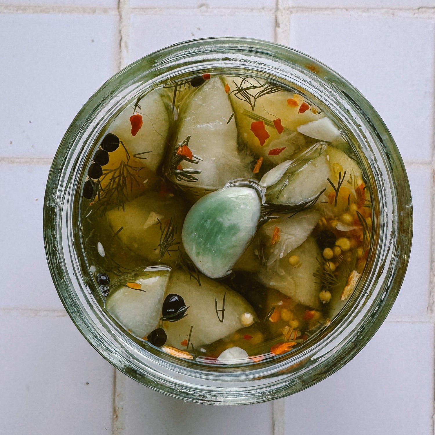 Hell or High Water Cucumber Hot Dog Pickles — Now With Blue Garlic (Yes, Really)