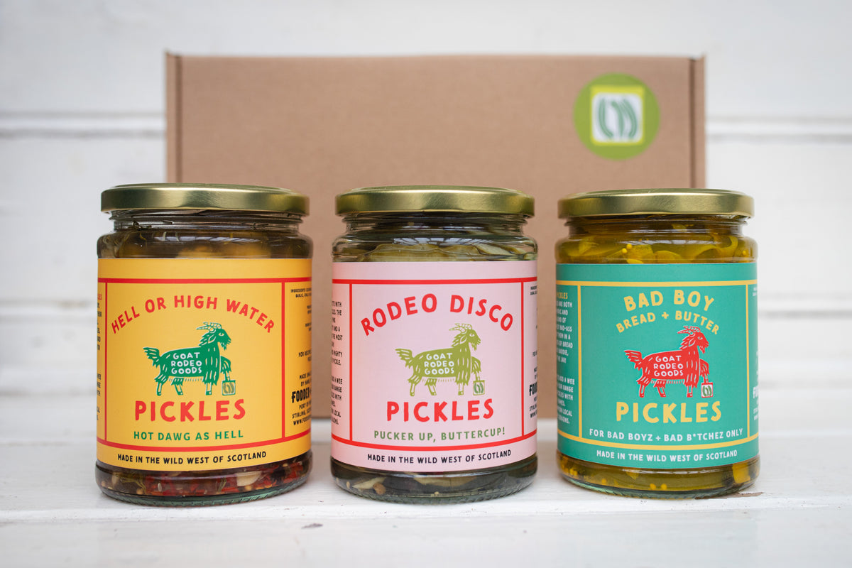 Pickle Box Triple Pickle Gift Box – Goat Rodeo Goods