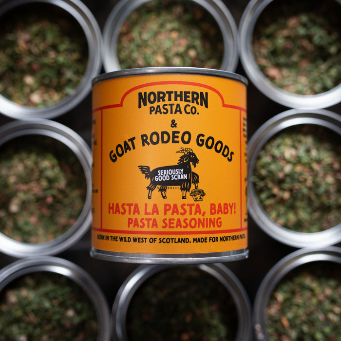 Hasta La Pasta, Baby! Pasta Seasoning in Collaboration with Northern Pasta Company