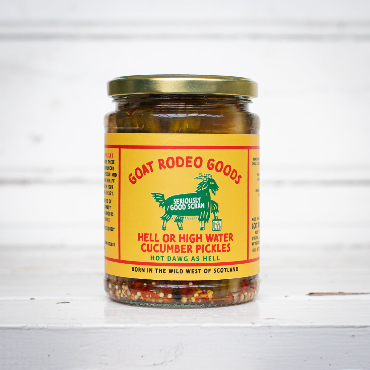 Hell or High Water Cucumber Hot Dog Pickles — Now With Blue Garlic (Yes, Really)