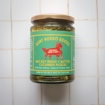 Bad Boy Bread and Butter Cucumber Pickles